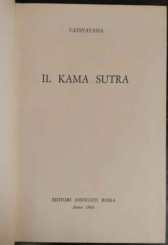 Kama sutra vatsyayana - il, –